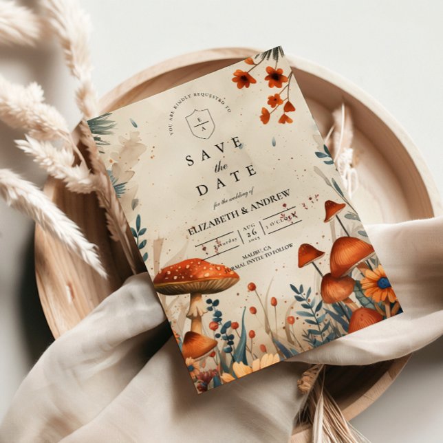 Launische Pilzwald-Hochzeit Save The Date (Von Creator hochgeladen)