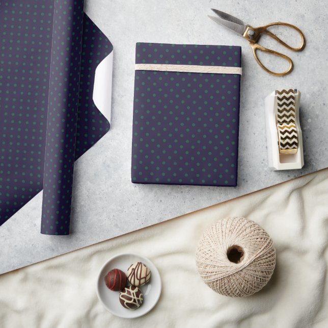 Launische Polka-Punkte (klein) Geschenkpapier (Kunsthandwerk)