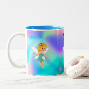 Launische Prinzessin-Feenzauber-Geburtstag Zweifarbige Tasse