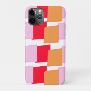 Launische Quadrate Rot Orange Pink Case-Mate iPhone Hülle