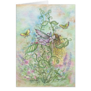 Launische Schlafende Blumenfee und Schmetterlinge