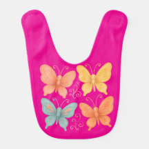 Launische Schmetterlinge Baby-Bib
