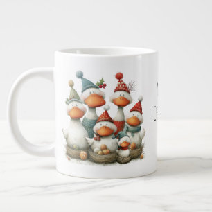 Launische sechs Gänse legen 12 Tage Weihnachten Jumbo-Tasse