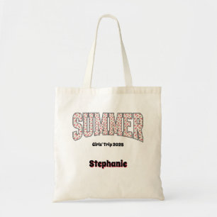 Launische SOMMER Rote Kirsche Varsity Buchstaben Tragetasche