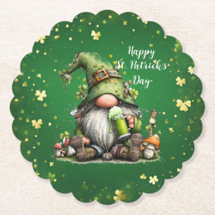 Launische St. Patrick's Day Gnom-Feier Untersetzer