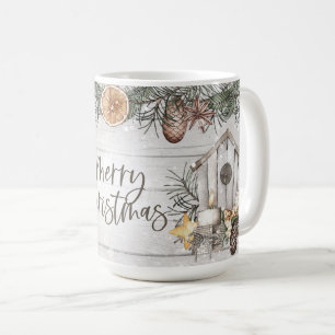 Launische Vogelhäuschen im Waldstil Kaffeetasse