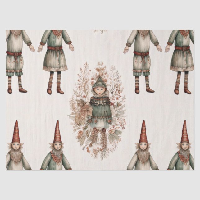 Launische Waldgnome & Botanik (2) Seidenpapier (Vorderseite)