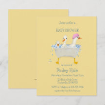 Launische Wasserfarben-Enten im Badewanne-Baby-Tau