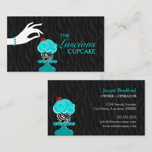 Launische Zebro-Cupcake-Bäckerei Visitenkarte