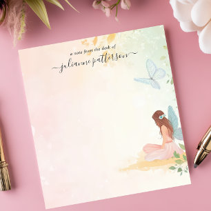 Launischer Feen-Schmetterlingsgarten Personalisier Notizblock