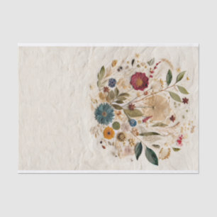 Launischer Garten Gepresste Blumen Boheme-Hochzeit Seidenpapier