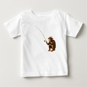 Launischer Schimpanse fischt nach Sandwiches in ei Baby T-shirt