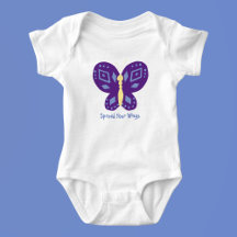 Launischer Schmetterling Kinder Baby Maßgeschneide
