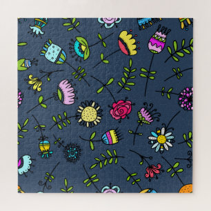 Launisches florales Muster Art Design