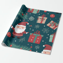 Launisches Gnomie-Liebesherz Weihnachtsfeiertag Geschenkpapier