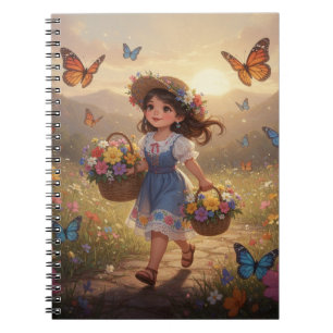 Launisches Mädchen Notizbuch Notizblock