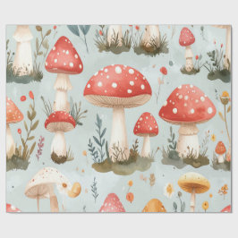 Launisches Pilz-Geschenkpapier Geschenkpapier