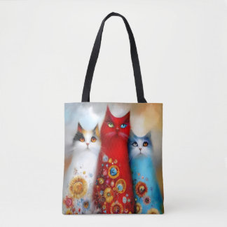 Launisches Trio von Katzen Tasche