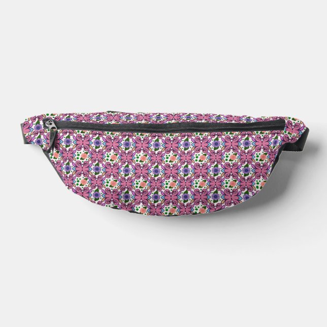 Launisches Vogelfloralmuster Bauchtasche (Ablage )