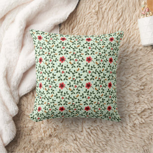 Launisches Volk Florales Schmetterlingsmuster Kissen