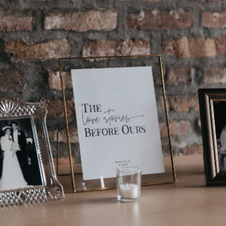 LAURA | Gedenktisch-Schild für Hochzeiten und Vera Sockelschild