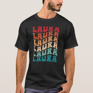 Laura Gefärbte Krawatte Groovy Hippie 60er 70er Na T-Shirt