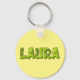 Laura Name Kiwi Design Porte-clés