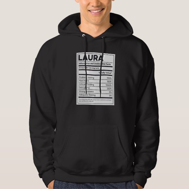 Laura Nutrition Information Problem lösen hartes W Hoodie (Vorderseite)