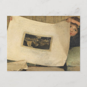 Laura Theresa Alma-Tadema - Anna Blätter durch Postkarte