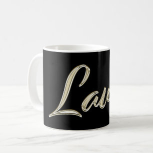 Laura white gold Handwriting Tasse Kaffeetasse