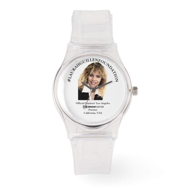 #LAURAHGUILLENFOUNDATION & #LOSANGELESDREAMCENTER ARMBANDUHR (Vorderseite)