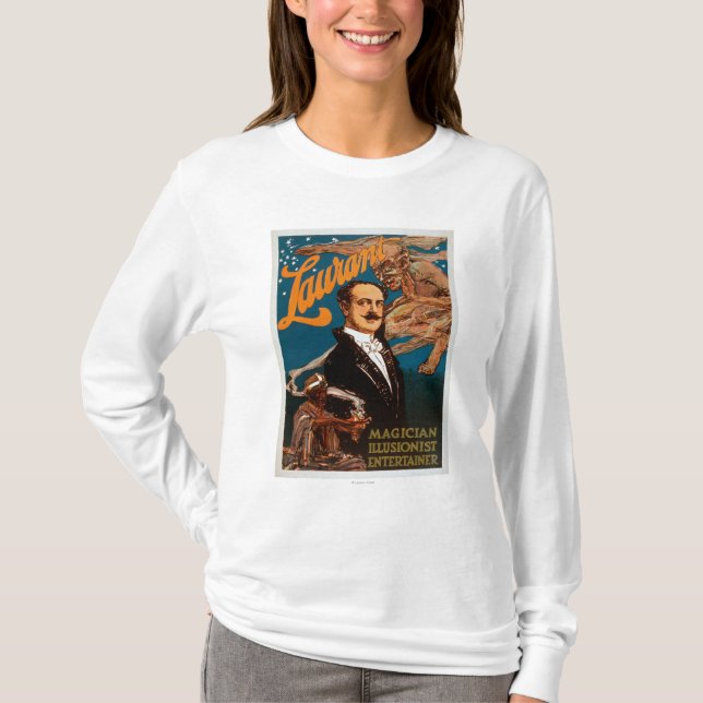 Laurant Magier, Illusionist, Entertainer-Magie T-Shirt (Vorderseite)