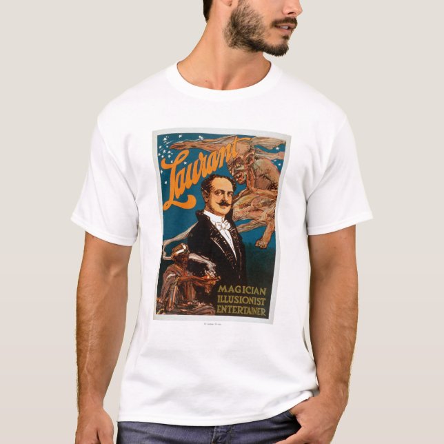 Laurant Magier, Illusionist, Entertainer-Magie T-Shirt (Vorderseite)