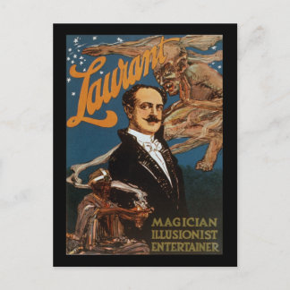 Laurant Zauberkünstler Illusionist Entertainer Postkarte