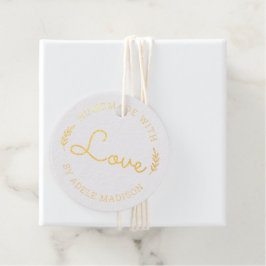 Laurel Blätter handgefertigt mit Liebe Geschenkanhänger
