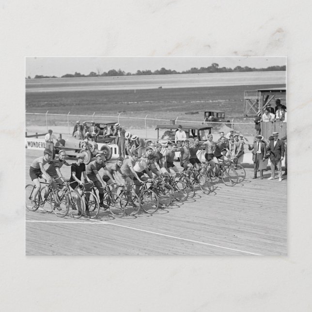 Laurel Fahrradrennen 1925 Vintages Foto Postkarte (Vorderseite)