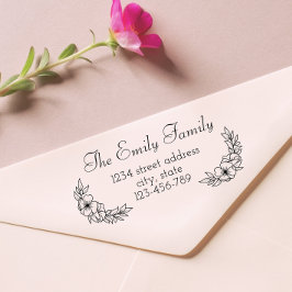 Laurel Familienname Rücksendeadresse Gummi Briefma Gummistempel