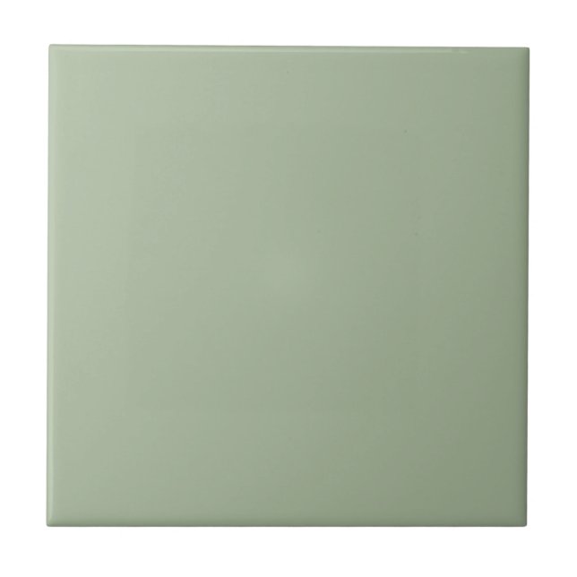 Laurel Green Solid Color Fliese (Vorderseite)