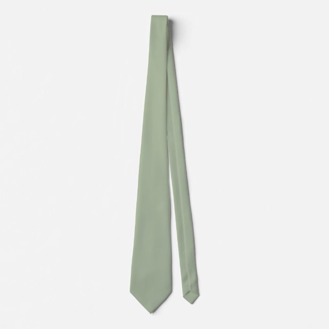 Laurel Green Solid Color Krawatte (Vorderseite)