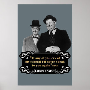 Laurel Hardy, wenn jemand von Ihnen auf meiner Bee Poster