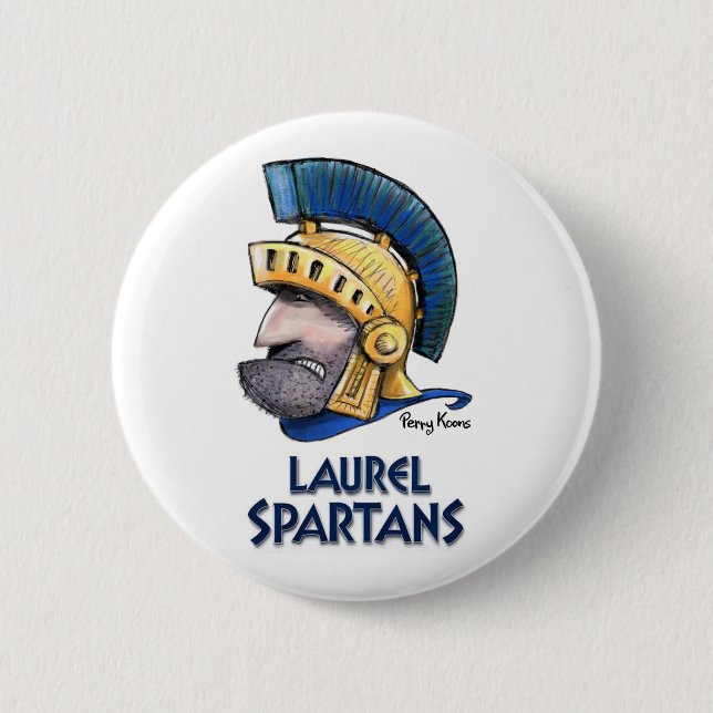 Laurel High School Spartan Button (Vorderseite)