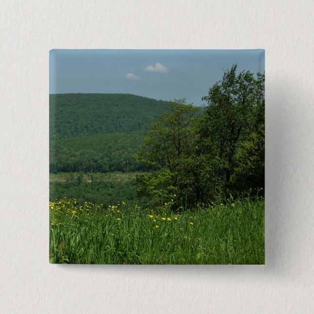 Laurel Highlands Pennsylvania Sommerfotografie Button (Vorderseite)