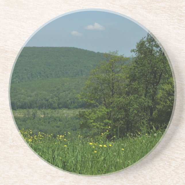 Laurel Highlands Pennsylvania Sommerfotografie Getränkeuntersetzer (Vorne)