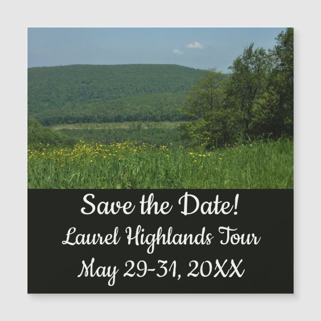 Laurel Highlands Pennsylvania Sommerfotografie Magnetkarte (Vorderseite)