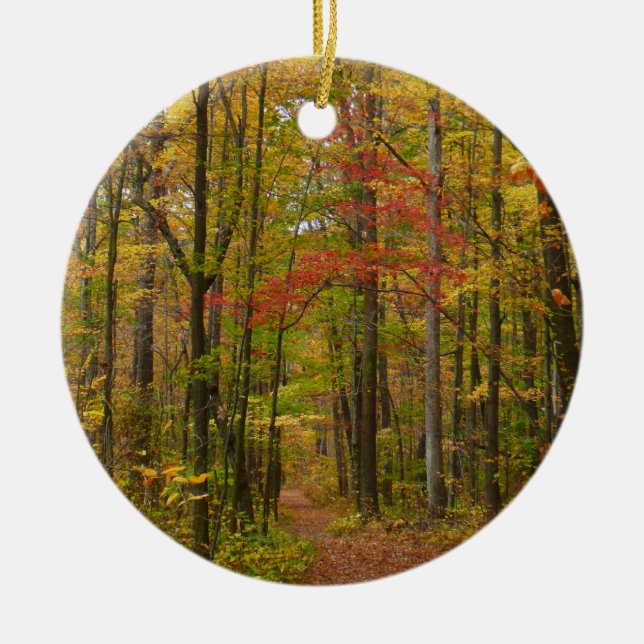 Laurel Hill Trail im Herbst Keramikornament (Vorne)