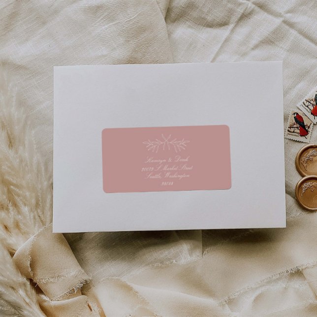 Laurel Leaf Rücksendeadresse Mailing Label K310 Adressaufkleber (Von Creator hochgeladen)