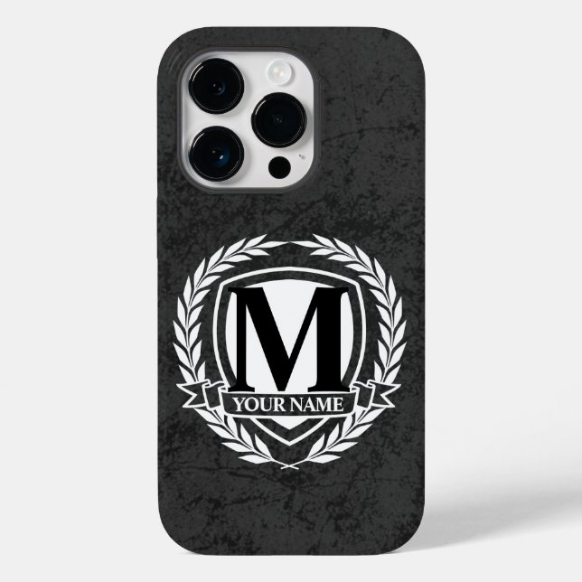 Laurel Monogram Design Coque-Mate coque iphone (Verso)