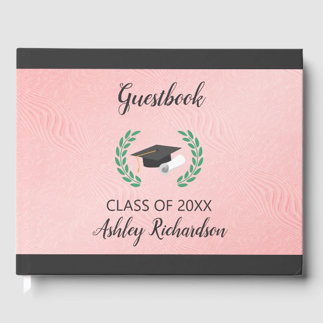 Laurel und schwarze Cap Gästebuch (Vorderseite)