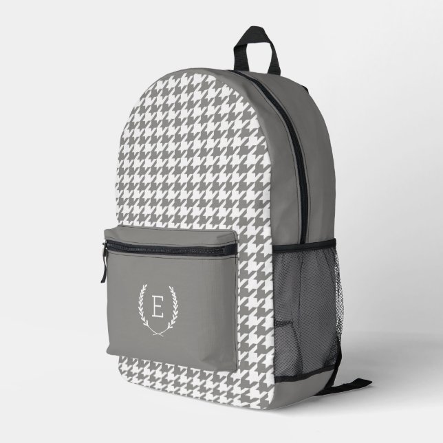 Laurel Wappen Monogram Bedruckter Rucksack (Rückseitige Ecke Rechts)
