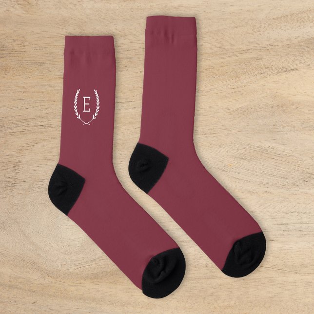 Laurel Wappen Monogram Socken (Von Creator hochgeladen)